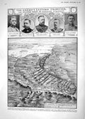 Original Old Antique Print 1914 Duke Nicholas Russia Russky Map Lemberg 20th
