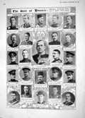 Original Old Antique Print 1914 War Honour Lowther Stacke Murray Bradfor 20th