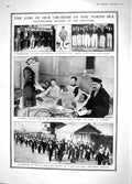Original Old Antique Print 1914 War Dutch Red Cross Ymuiden Sailors Submarine