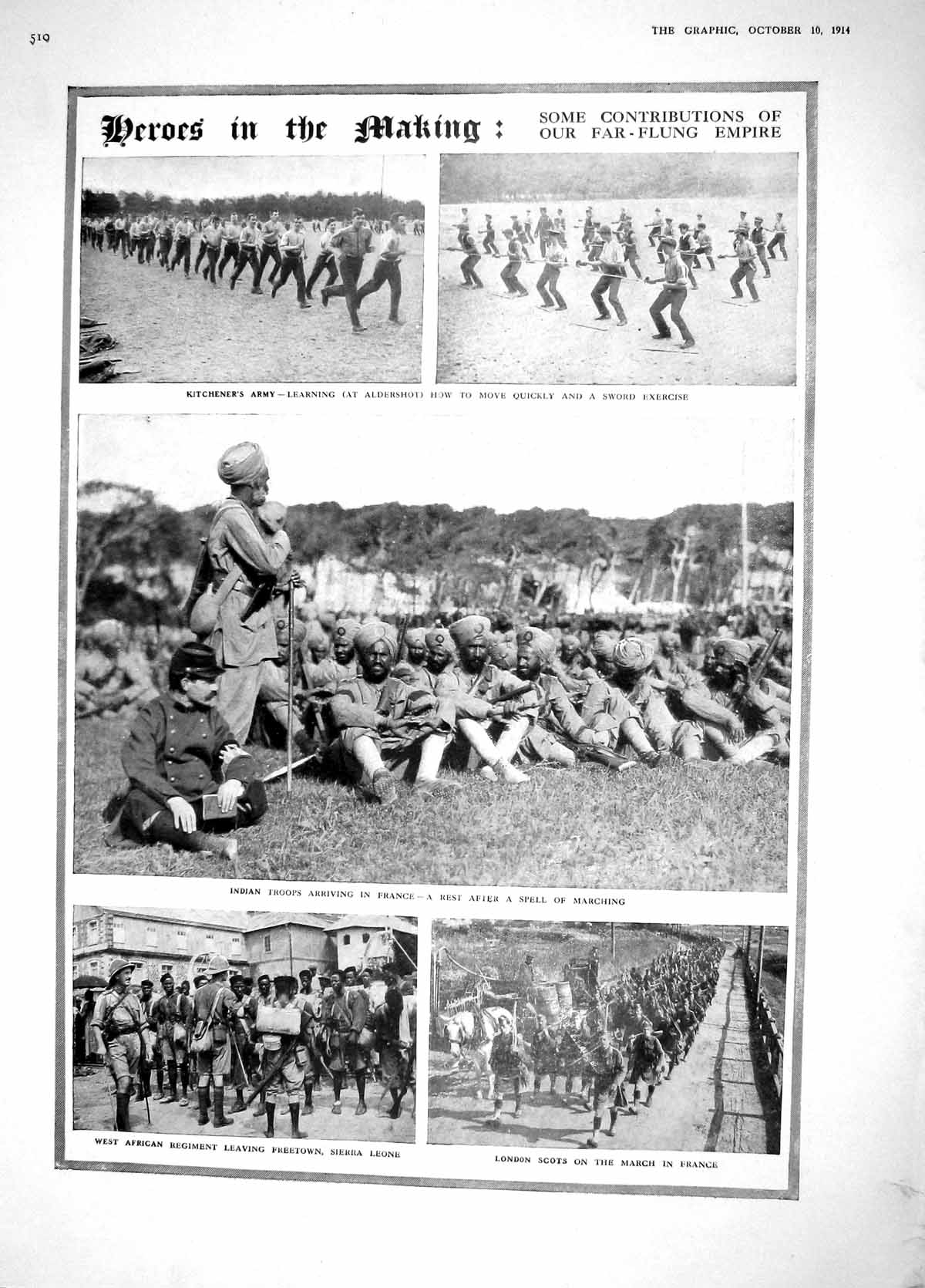 Original Old Antique Print 1914 Kitchener Siers War Sierra Leone Antwerp Car