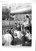 Original Old Antique Print 1914 Bavarian Siers Germant Crown Prince War 20th
