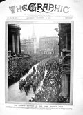 Original Old Antique Print 1914 London Scottish Siers Lord Mayor'S Sh 20th