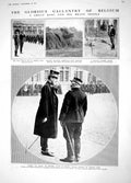 Original Old Antique Print 1914 Albert Furnes German Guns War Belgium Vancouver