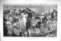 Original Old Antique Print 1914 Refugees Belgium People Aldwych London 20th