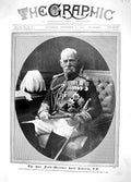 Original Old Antique Print 1914 Portrait Field-Marshal Lord Roberts Cawnpore