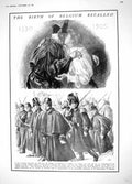 Original Old Antique Print 1914 Belgium Flag Day Siers War Kingston Musgrave