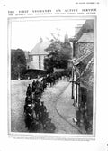 Original Old Antique Print 1914 Oxfordshire Hussars War Siers Irtish 20th