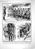 Original Old Antique Print 1914 Siers War Mulhouse German Shelter Trench Tommy