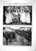 Old Antique Print 1914 Christmas Pudding Army Nurses Manchester Belgian 20th
