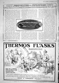 Original Old Antique Print 1914 Prince Wales Daimler Motor Car Thermos Flasks