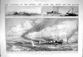 Original Old Antique Print 1914 Hawke War Ships Lennox Lance Legion German
