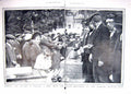Original Old Antique Print Damaged 1915 Food Polish Refugees Warsaw Skating 0