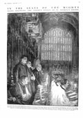 Old Antique Print 1915 George'S Chapel Windsor Algerian Troops France War 20th