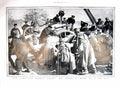 Original Old Antique Print 1915 Serbian Allies War Siers Big Gun Photograph