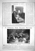 Old Antique Print 1915 Thomas Atkins Astoria Hotel Elysees Paris Nelson 20th