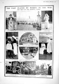 Old Antique Print 1915 Motor Ambulance Gwalior Hospital War Nurse Bruce 20th