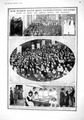 Original Old Antique Print 1915 Terriss Hospital Boulogne Brett Amsterdam War