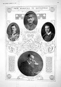 Old Antique Print 1915 Acland Awdry Hambleden War Phillips Masters Batten 20th