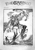 Old Antique Print 1915 Birthday Card Emperor War Cartoon Edmund Sullivan 20th