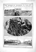 Original Old Antique Print 1915 Africa War Railway Hazebrouck Flanders Chinnery