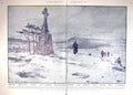 Original Old Antique Print Damaged 1915 War Battlefield French Siers 20th