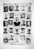 Original Old Antique Print 1915 War Honour Northland Norbury Turner Konigsberg