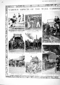 Old Antique Print 1915 War Army Service Corps Motor Van Transport Bakery 20th