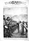 Old Antique Print 1915 Holy War Russian Priests Battlefield Lemberg Slavs 20th