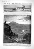 Original Old Antique Print 1915 Armageddon War Apocalypse Esdraelon Tabor Siers