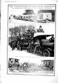 Original Old Antique Print 1915 War Canada Red Cross Motor Lorry Berlin Boche