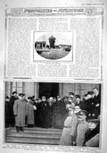 Old Antique Print 1915 Indian Idol Chariot Austin Motor Car General Pau 20th
