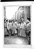 Original Old Antique Print 1915 Austria Prisoners War Russia Haeseler France