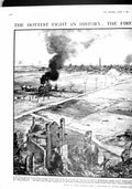 Original Old Antique Print 1915 War Battle Neuve Chapelle British Siers German