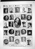 Old Antique Print 1915 War Roll Honour Verner Wodehouse Smith Odling Wood 20th
