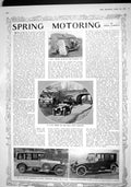 Original Old Antique Print 1915 Motor Bath-Van Siers War Rover Napier Pullman