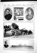 Old Antique Print 1915 War Boyle Hart-Mcharg Wilhelm Ship Bundy Hartwell 20th