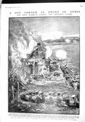 Original Old Antique Print 1915 Siers War Prussian Guard Miller Ypres Cameroons
