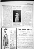 Old Antique Print 1915 Queen Victoria Statue Bruce Joy Columbia Taffeta 20th