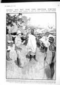 Original Old Antique Print 1915 African Chief Cattle British Army Viceroy India
