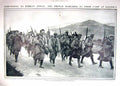 Original Old Antique Print 1915 French Siers War Marching Camp Salonica Greek