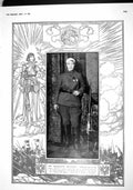 Original Old Antique Print 1915 Madame Kokovtseva Cross George War Cossack Mule