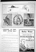 Old Antique Print 1915 Blockade German Comic Papers Robinson Barley Water 20th