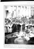Old Antique Print 1915 Petrograd Russia War Hospital Soliders Red Cross 20th
