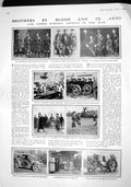 Original Old Antique Print 1915 Black Watch Siers Wharton Motor Car Geddes West