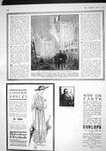 Original Old Antique Print 1915 Launch France Ship Super Dreadnought Bordeaux