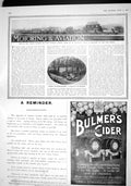 Old Antique Print 1915 Daimler Motor Lorries Car Stoneleigh Bulmers Cider 20th