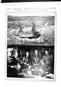 Original Old Antique Print 1915 Russian Dug-Out War Gunner'S Horses Siers 20th