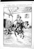 Original Old Antique Print 1915 War British Sier Carter Nery Wounded Versailles