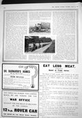 Original Old Antique Print 1915 Napier Motor Ambulance Thornycroft Lorries Car