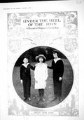 Original Old Antique Print 1915 Portrait King Belgian Children Belgium 20th